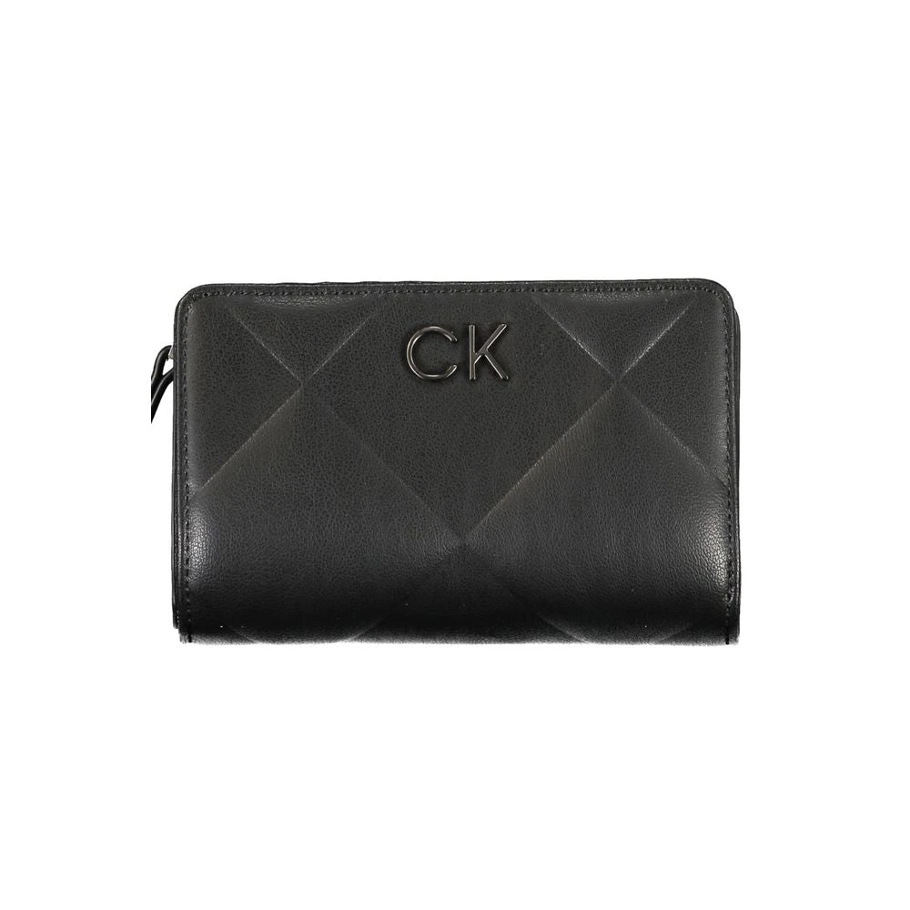 Calvin Klein Women's Black Wallets & Cardholders, One Size, Polyester Wallet