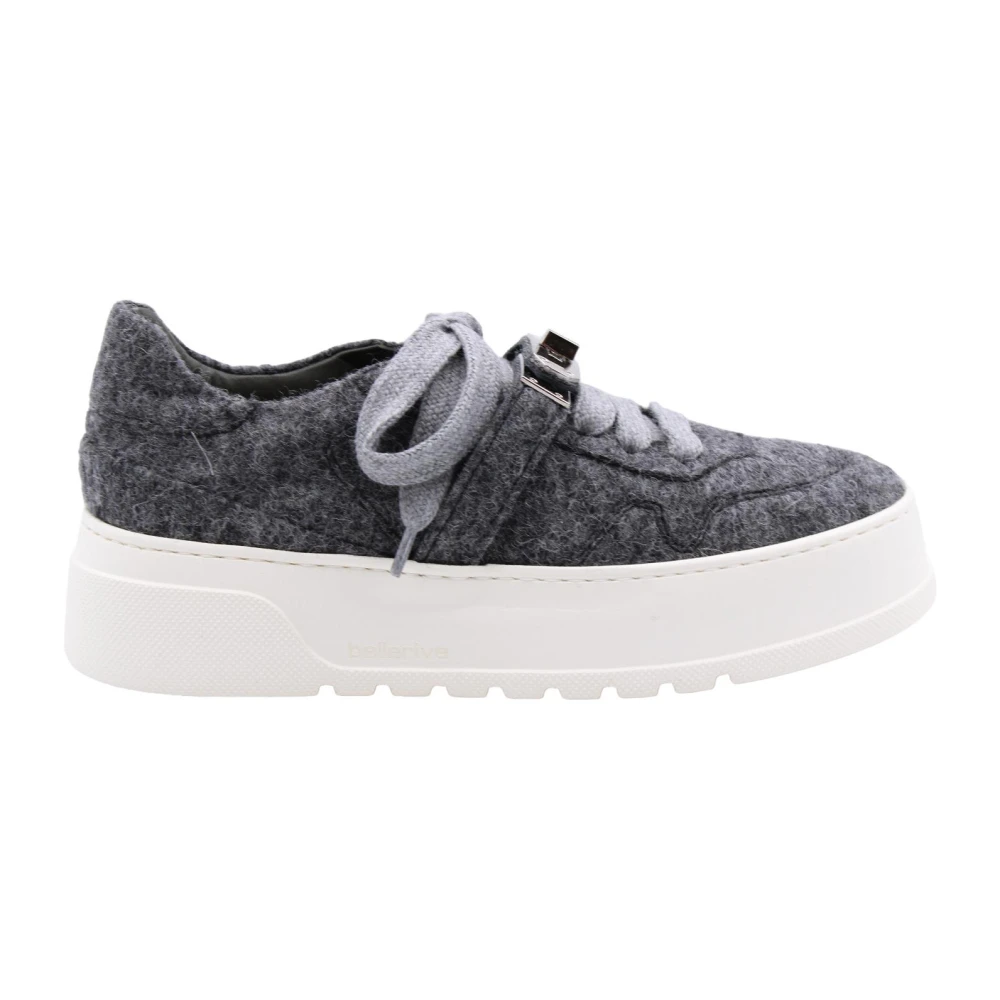 Laura Bellariva Stijlvolle Sneaker met Sierlijk Detail Dames Schoenen Grijs