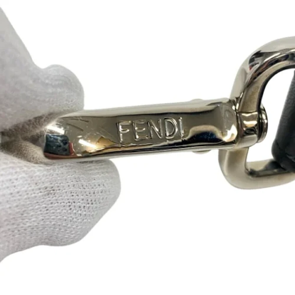 Fendi Vintage Pre-owned Leather home-office Black Dames