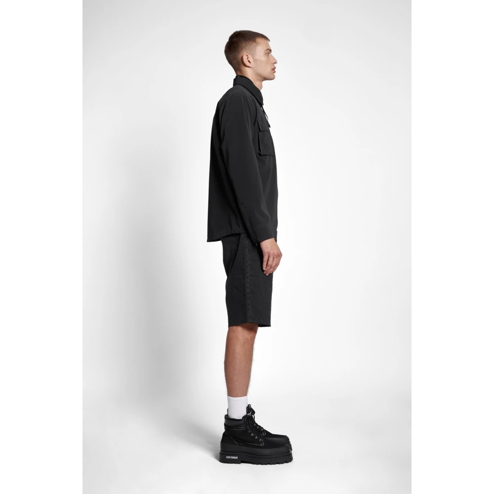 Stutterheim Mat Waterdicht Overshirt Black Heren