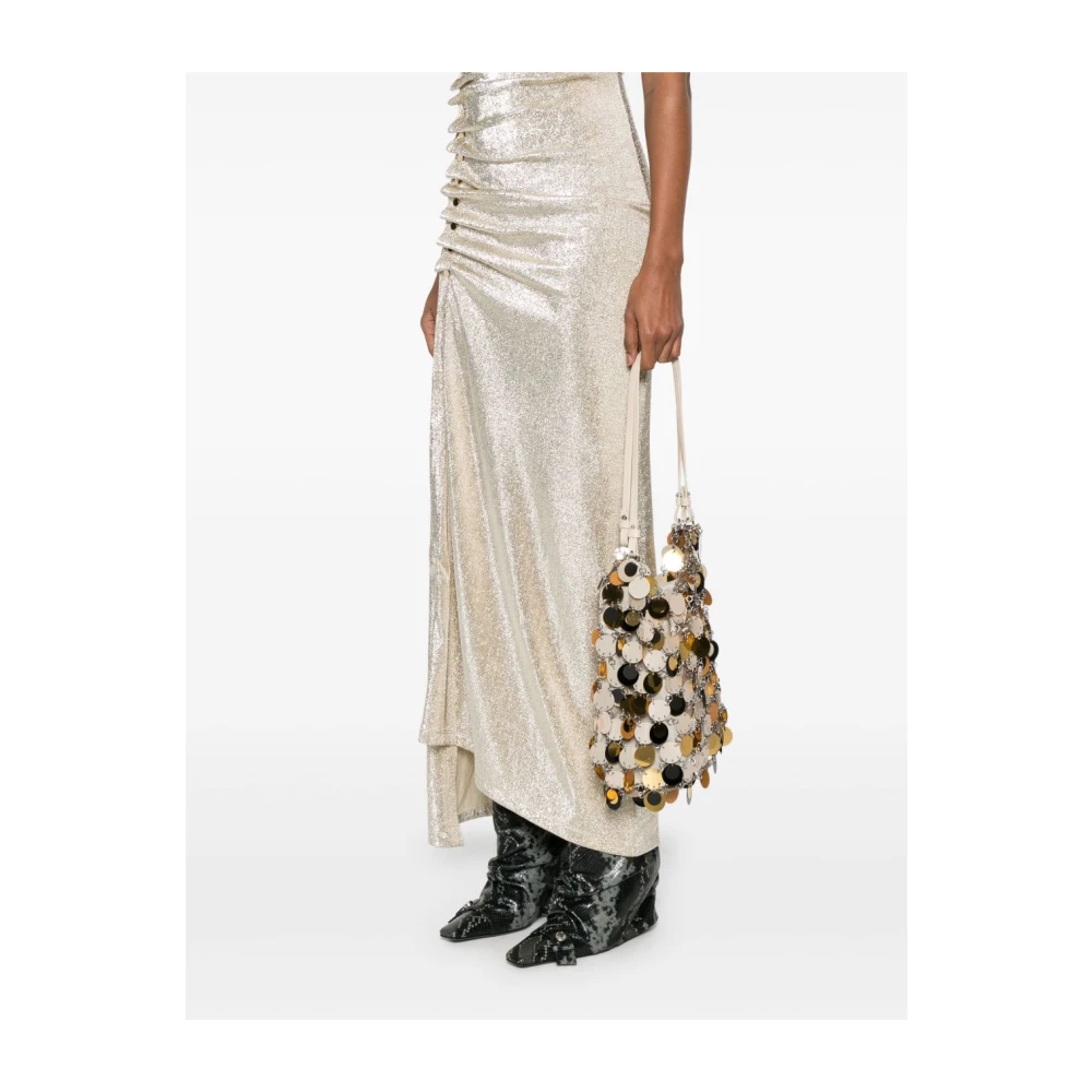 Paco Rabanne Zilveren Schoudertas Verhoog Stijl Chic Multicolor Dames