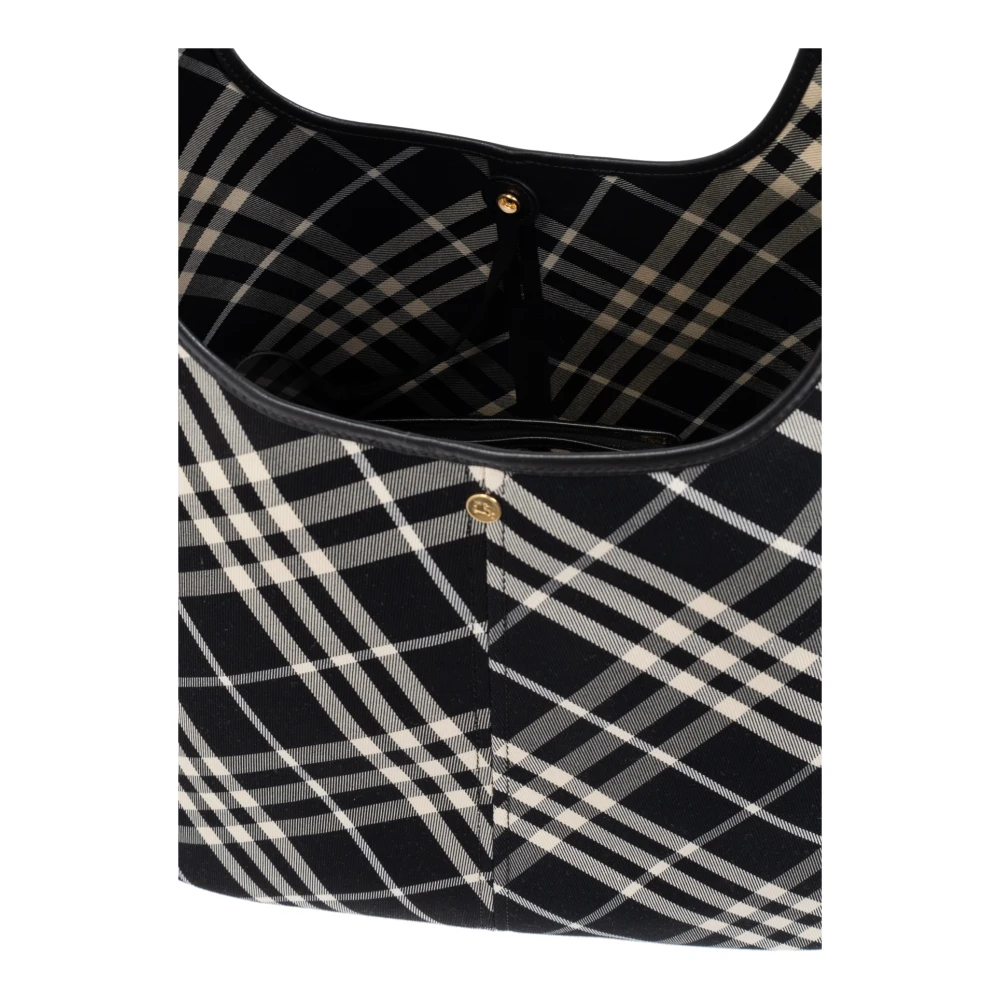 Burberry Ruitpatroon schoudertas Black Dames