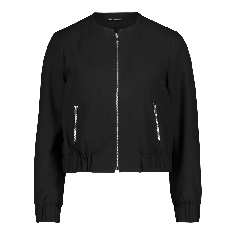 Betty Barclay Casual Blazer Jas met Rits Black Dames