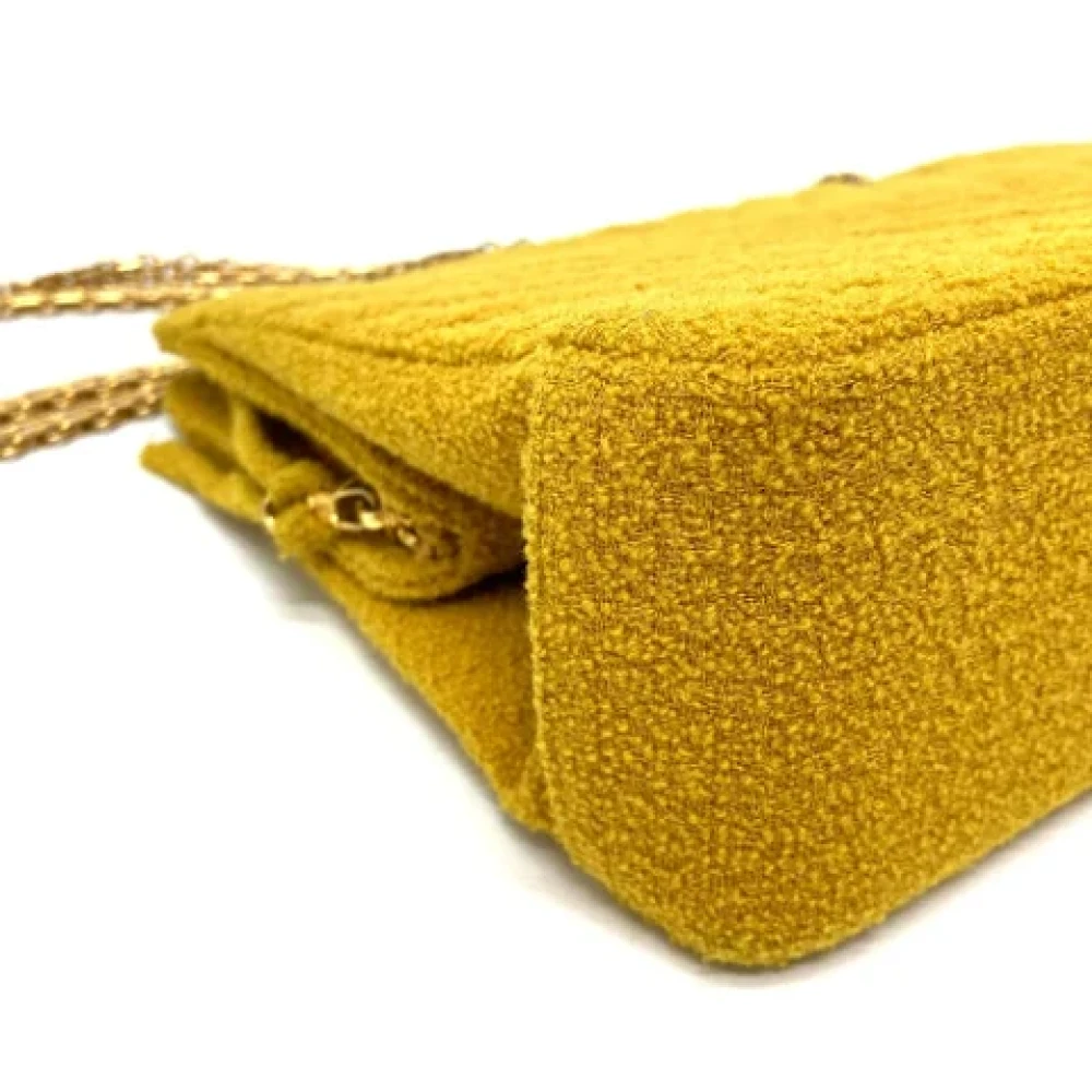 Chanel Vintage Pre-owned Fabric chanel-bags Yellow Dames