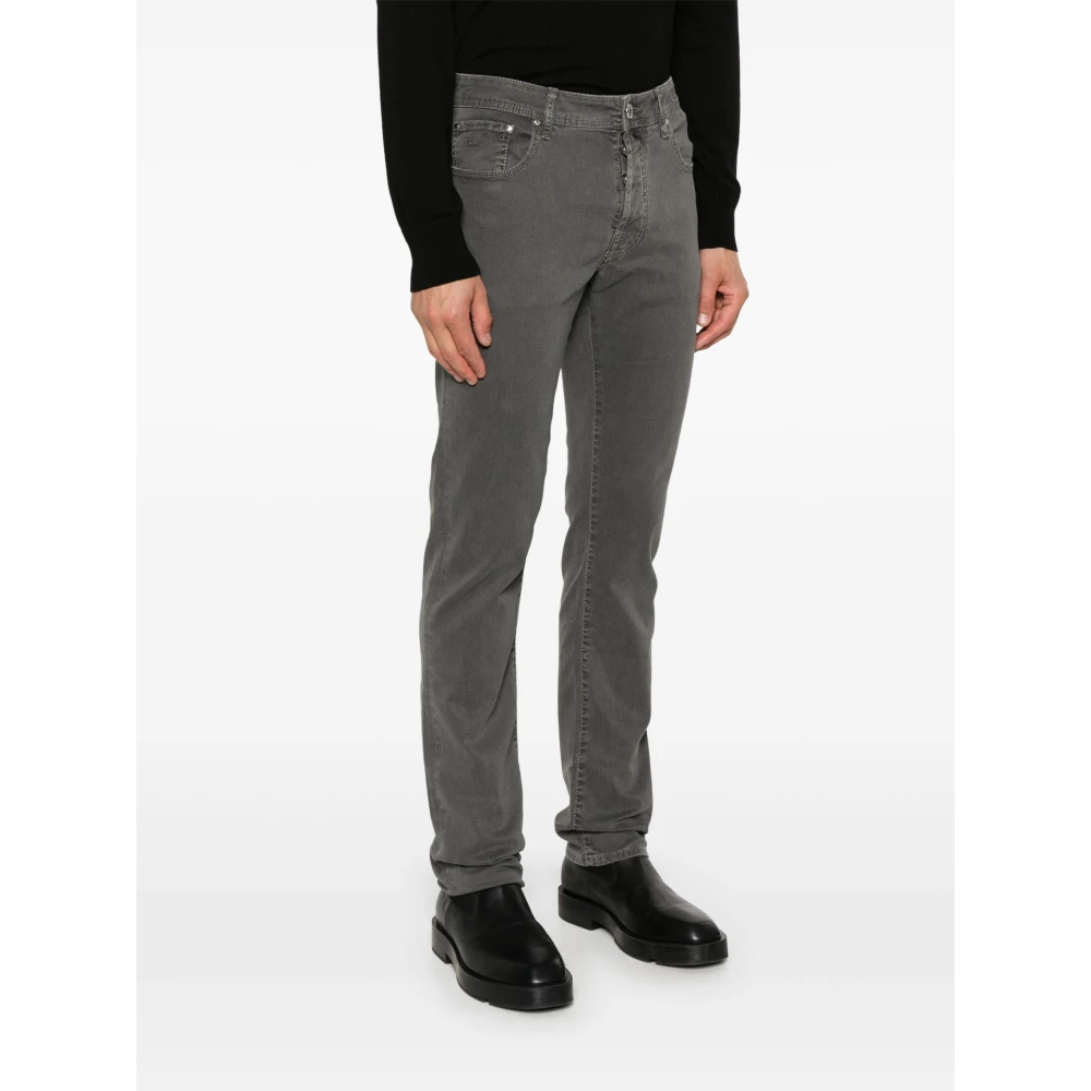 Jacob Cohën Slim-fit katoen lyocell broek Gray Heren