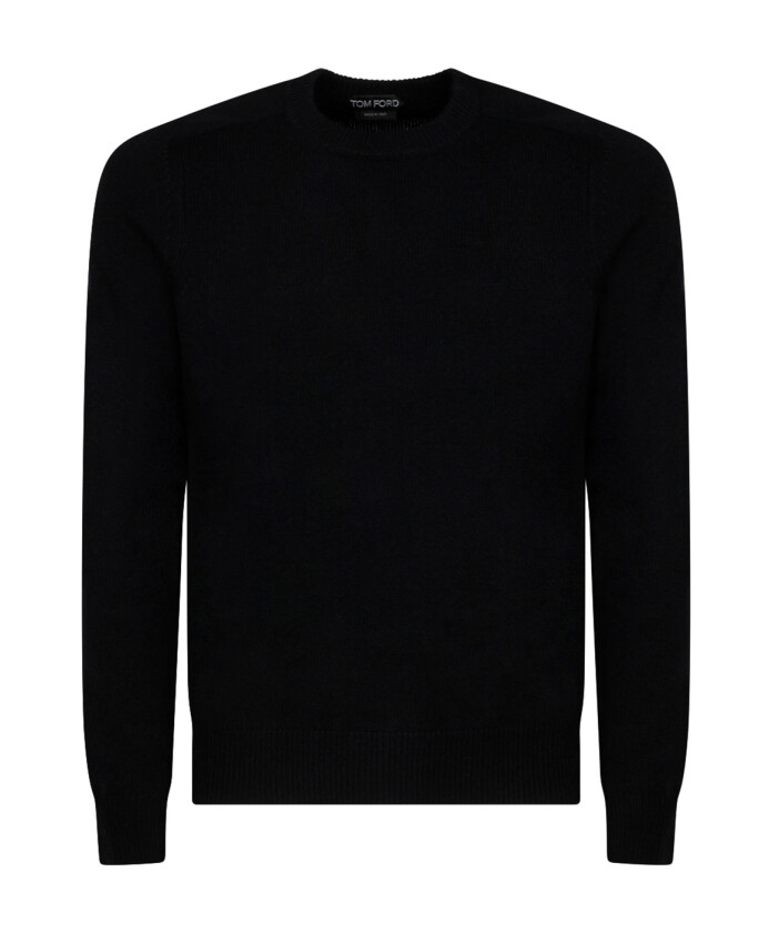 pull-en-cachemire-noir-a-col-rond
