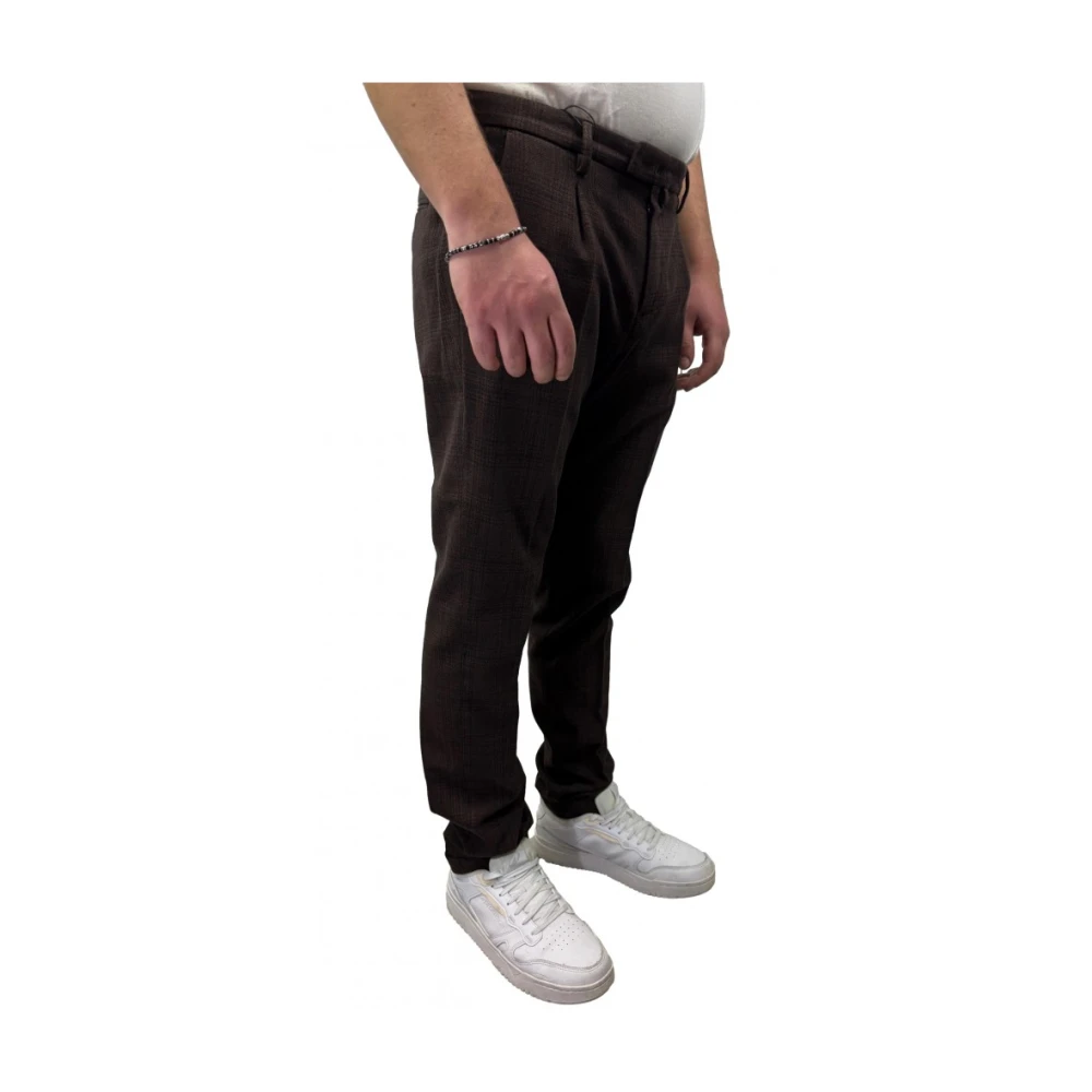 Briglia Katoenen Pantalone 1949 Stijl Brown Heren