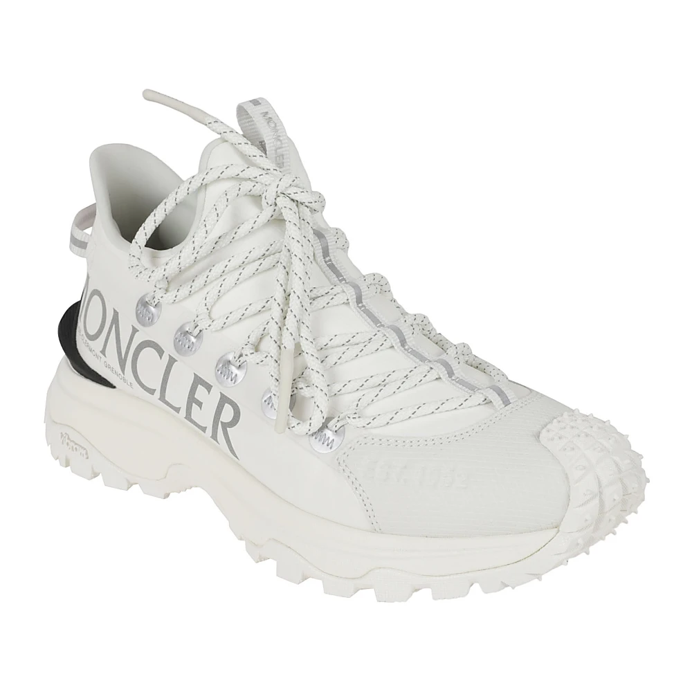 Moncler Witte lage top sneakers White Dames