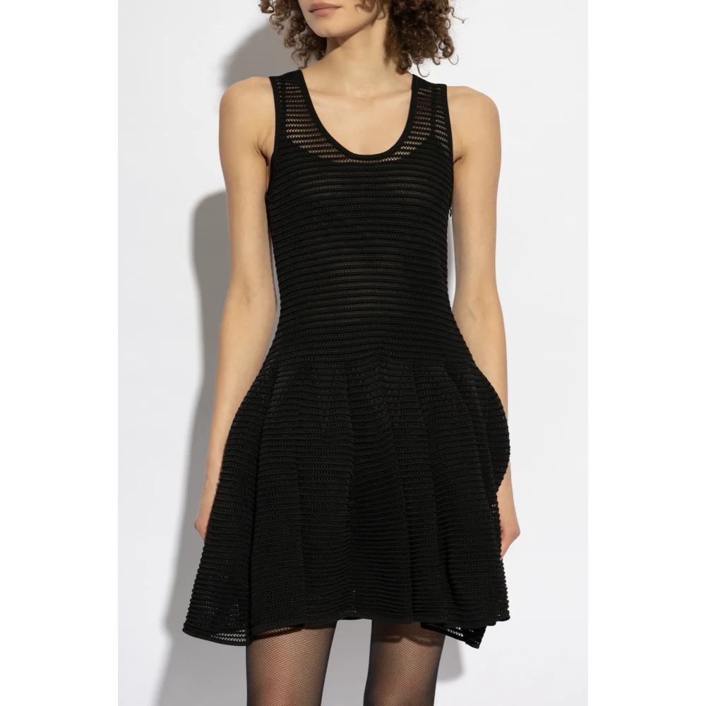 Alaïa Kanten jurk Black Dames