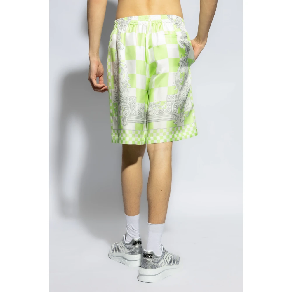 Versace Zijden shorts Green Heren