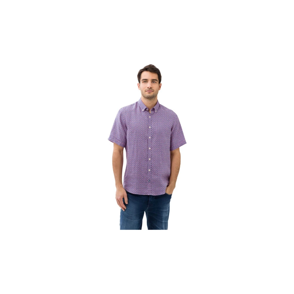 BRAX Casual lang overhemd Blue Heren