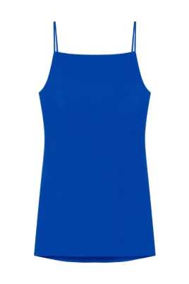 Sliced Mini Dress i Crepe Cady