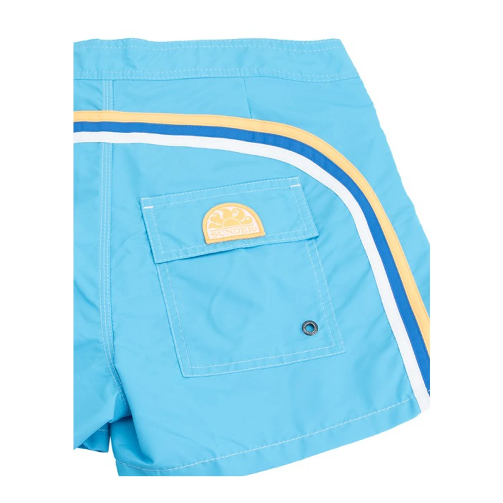 Sundek Heren zwemshorts met klittenbandsluiting Blue Heren