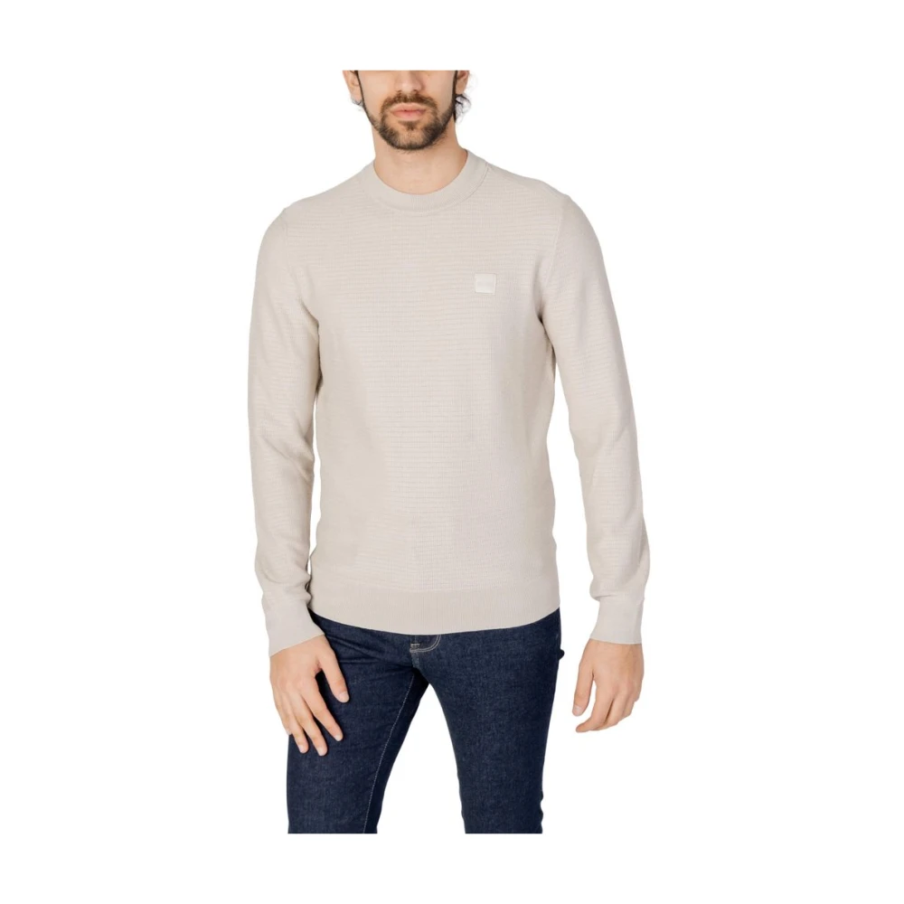 Hugo Boss Beige Katoenen T-shirt Lente Zomer Collectie Beige Heren
