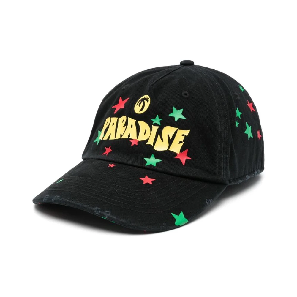 Palm Angels Zwarte Verstelbare Pet met Logo Black Heren