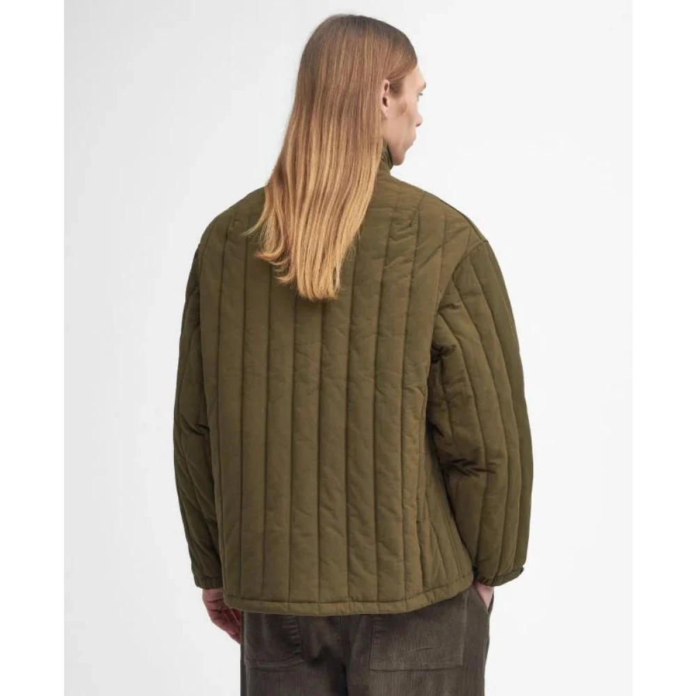 Barbour Field Quilted Jacket Light Sage Green Heren