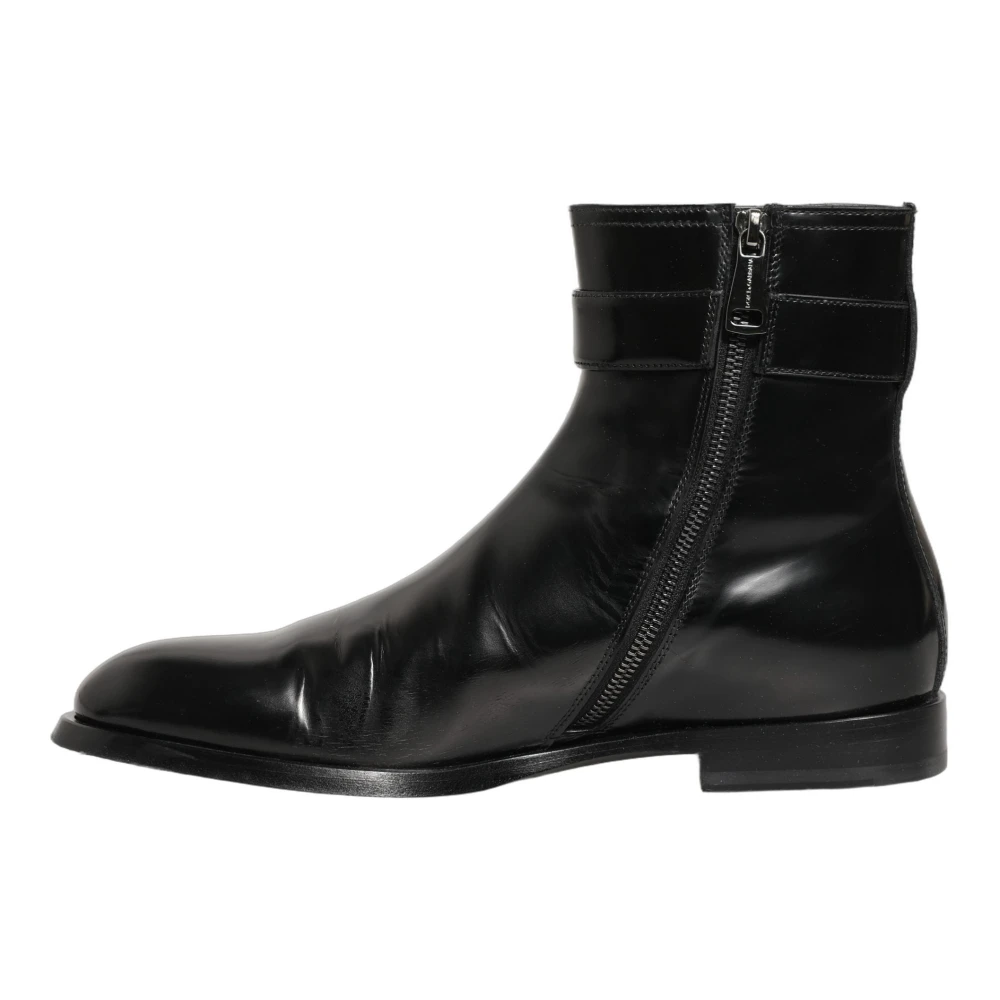 Dolce & Gabbana Women's Black Mid Calf Boots - Ankle Boots - 8 Uk - Shoes
