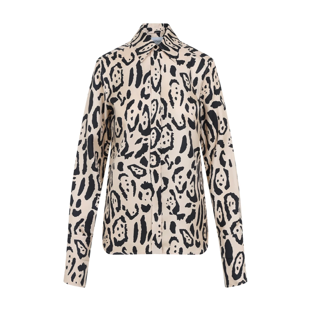 SPORTMAX Bruine Zijden Overhemd Elegant Veelzijdige Stijl Multicolor Dames