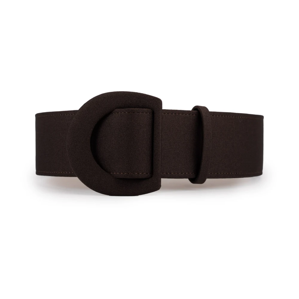MVP wardrobe Stoffen riem met bedekte gesp Brown Dames