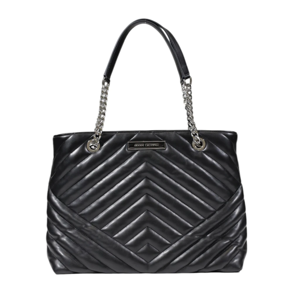 Armani Exchange Zwarte handtas met rits Black Dames