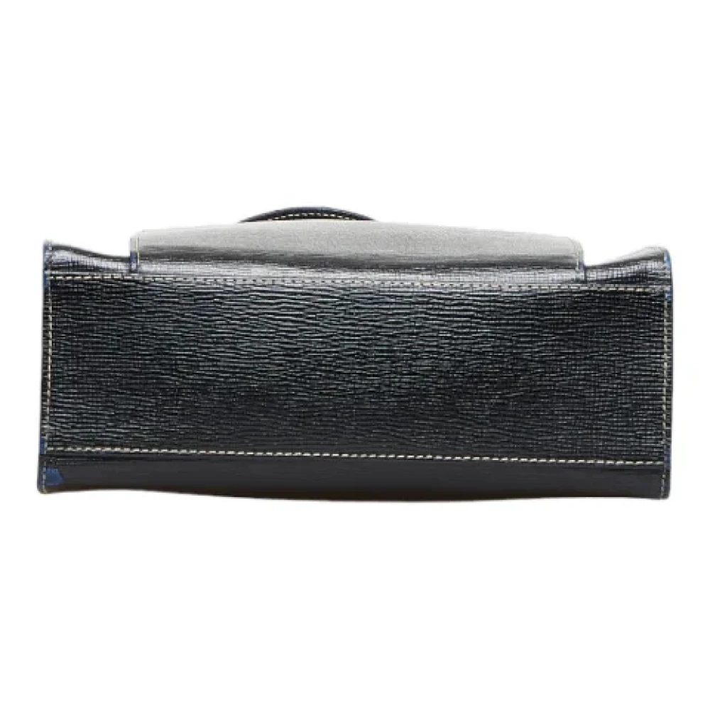 Celine Vintage Pre-owned Leather handbags Black Dames