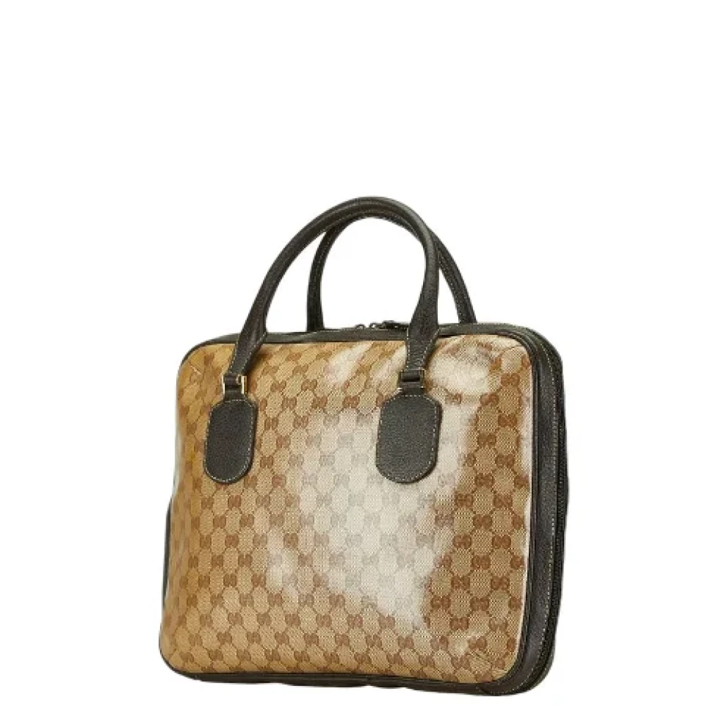 Gucci Vintage Pre-owned Canvas totes Beige Dames