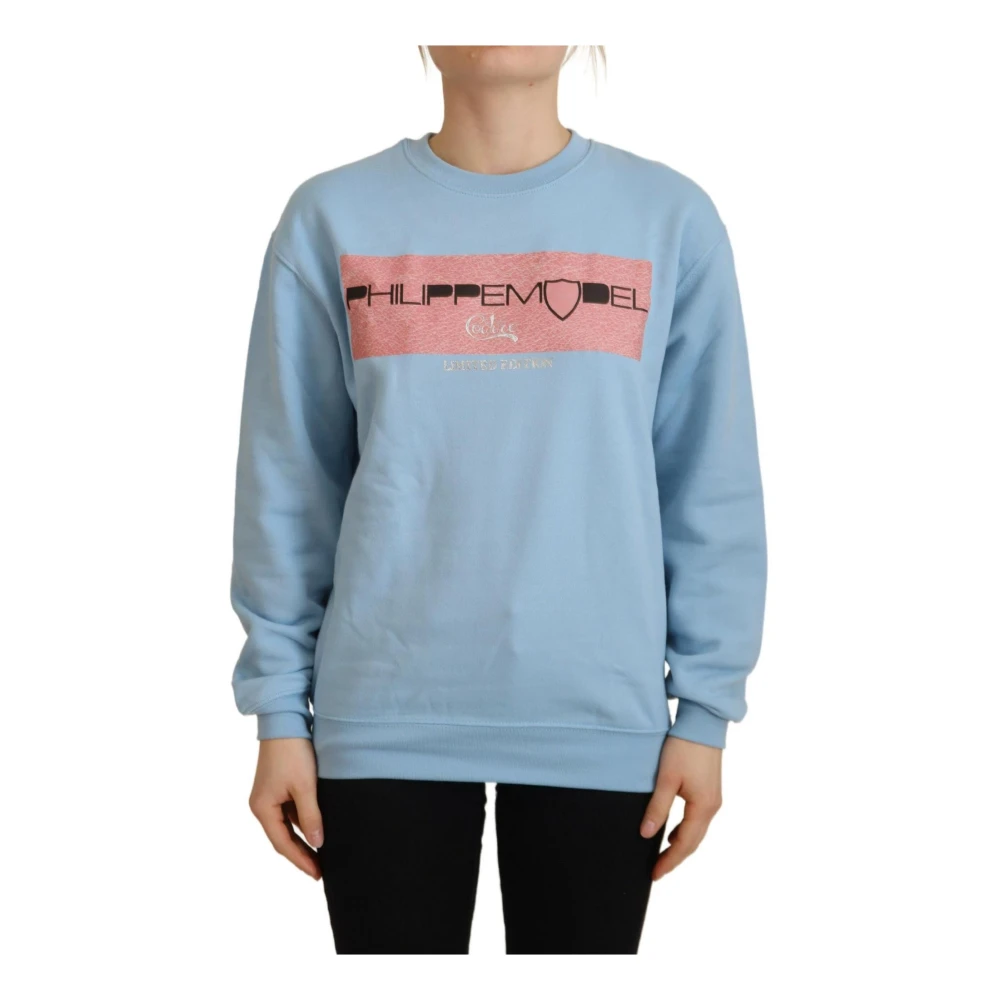 Philippe Model Women's Blue Logo Printed Sweater