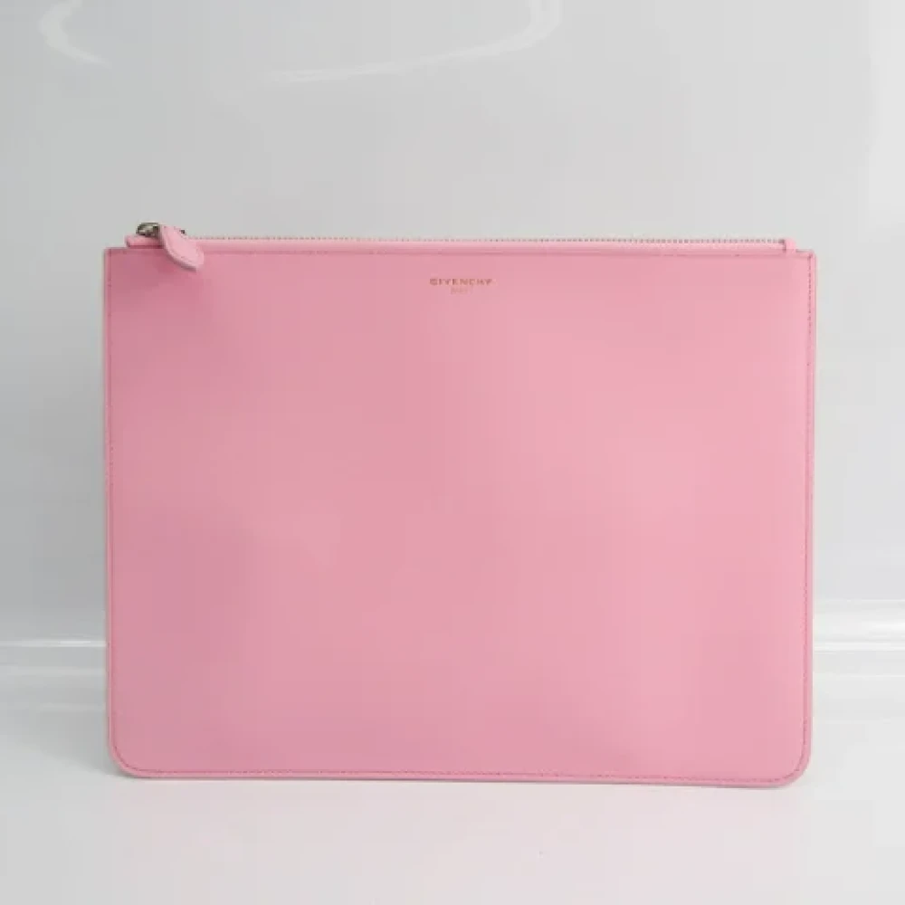Givenchy Pre-owned Leather clutches Pink Dames