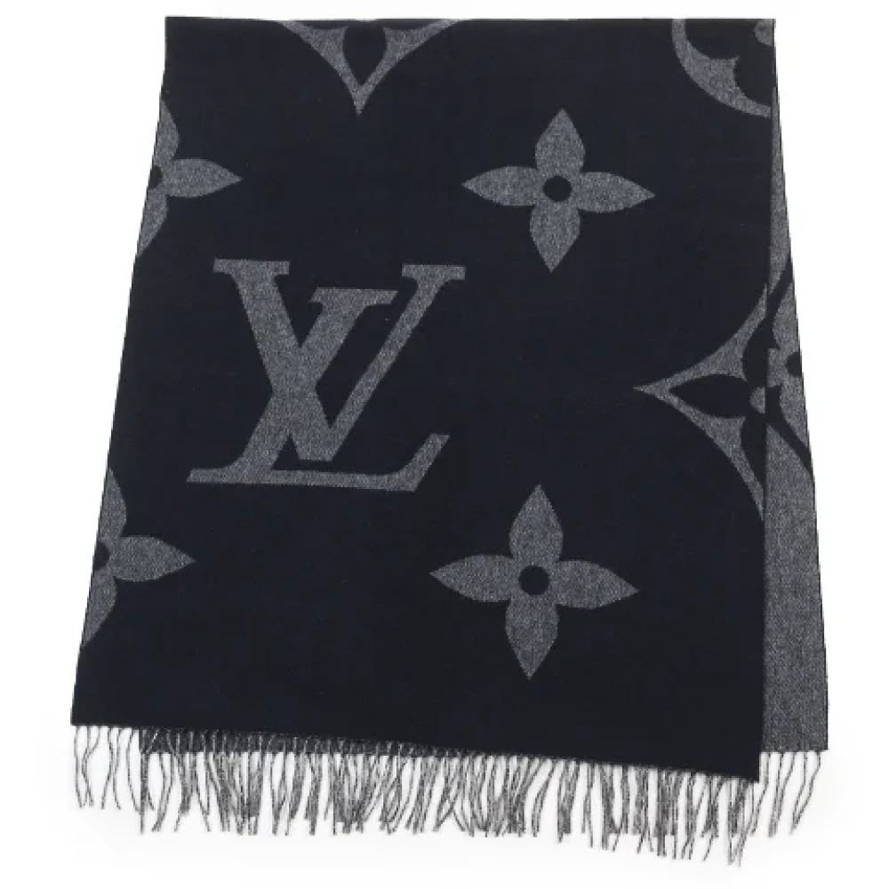 Louis Vuitton Vintage Pre-owned Fabric scarves Blue Dames