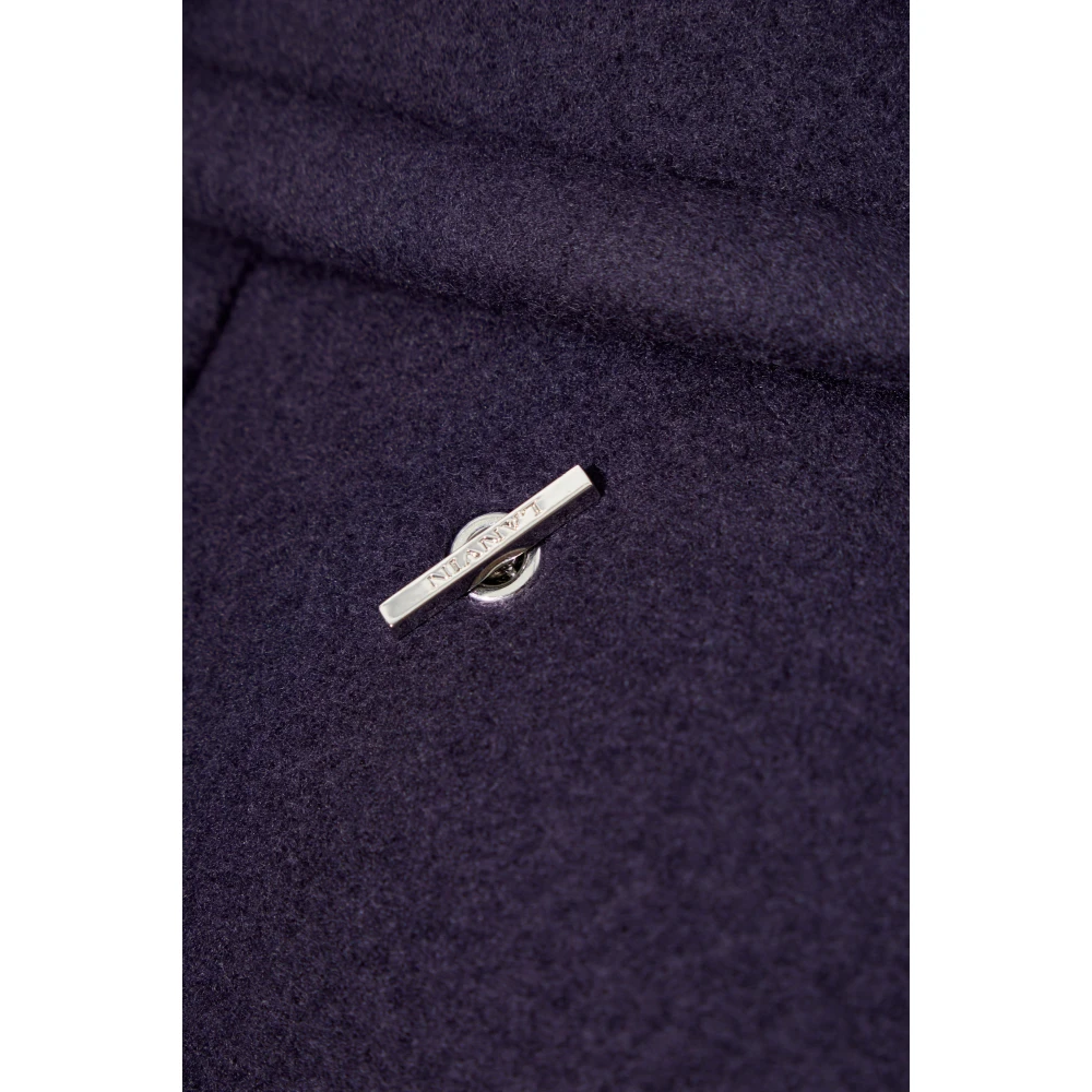 Lanvin Wollen jas Purple Heren