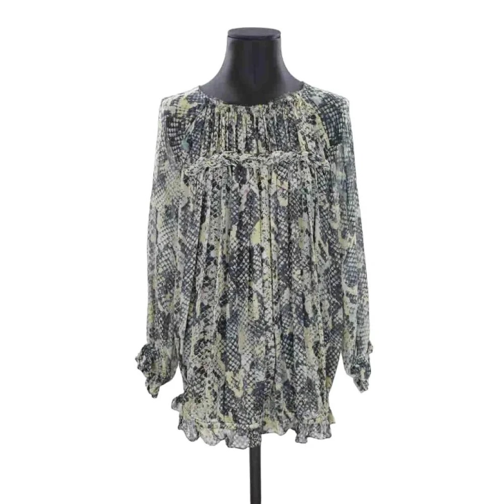 Isabel Marant Pre-owned Silk tops Gray Dames