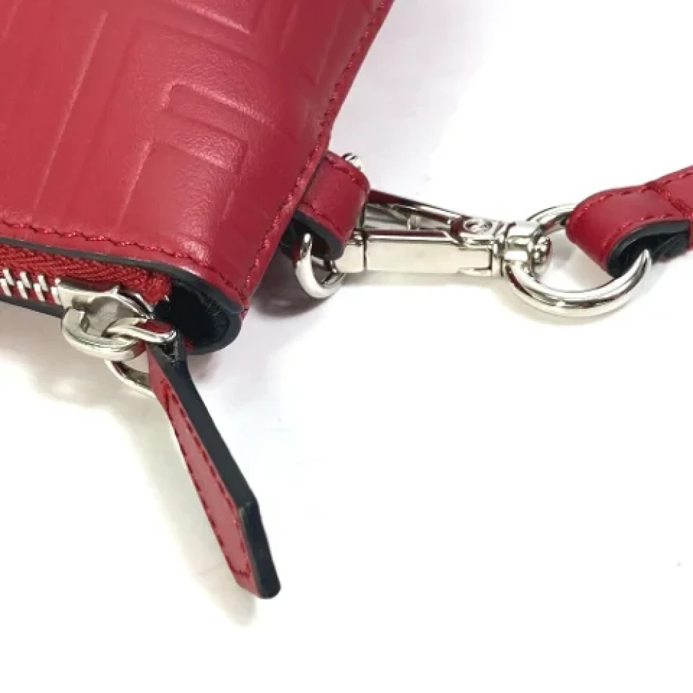 Fendi Vintage Pre-owned Leather fendi-bags Red Heren