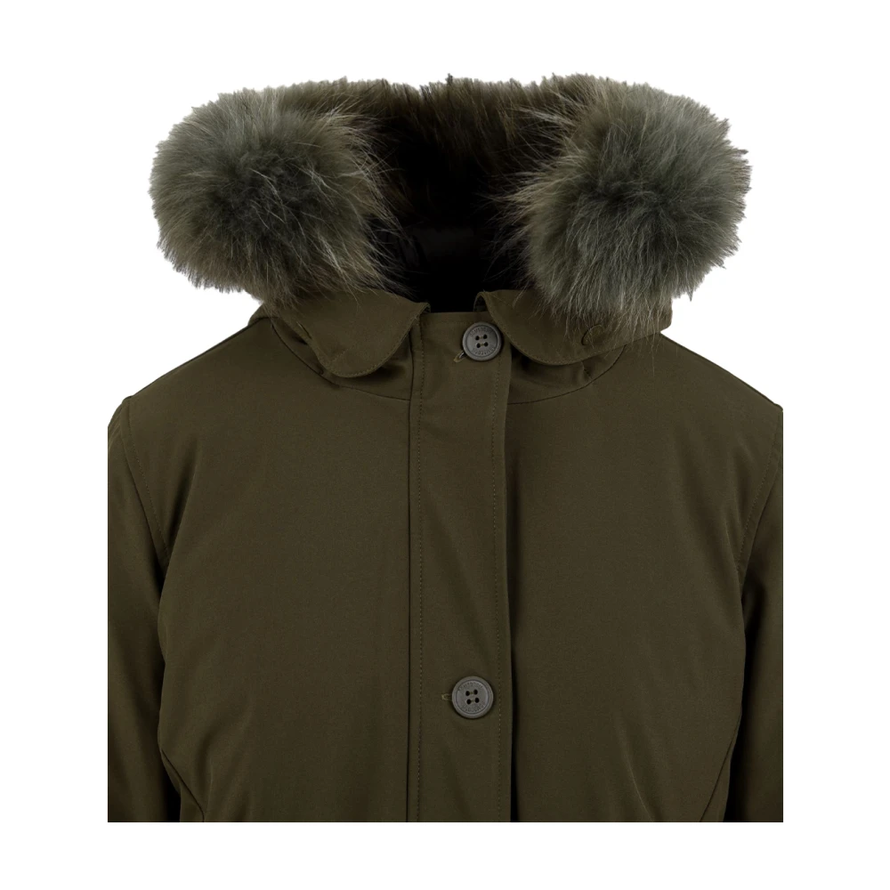 BomBoogie Stijlvolle Olive Night Jas Green Dames