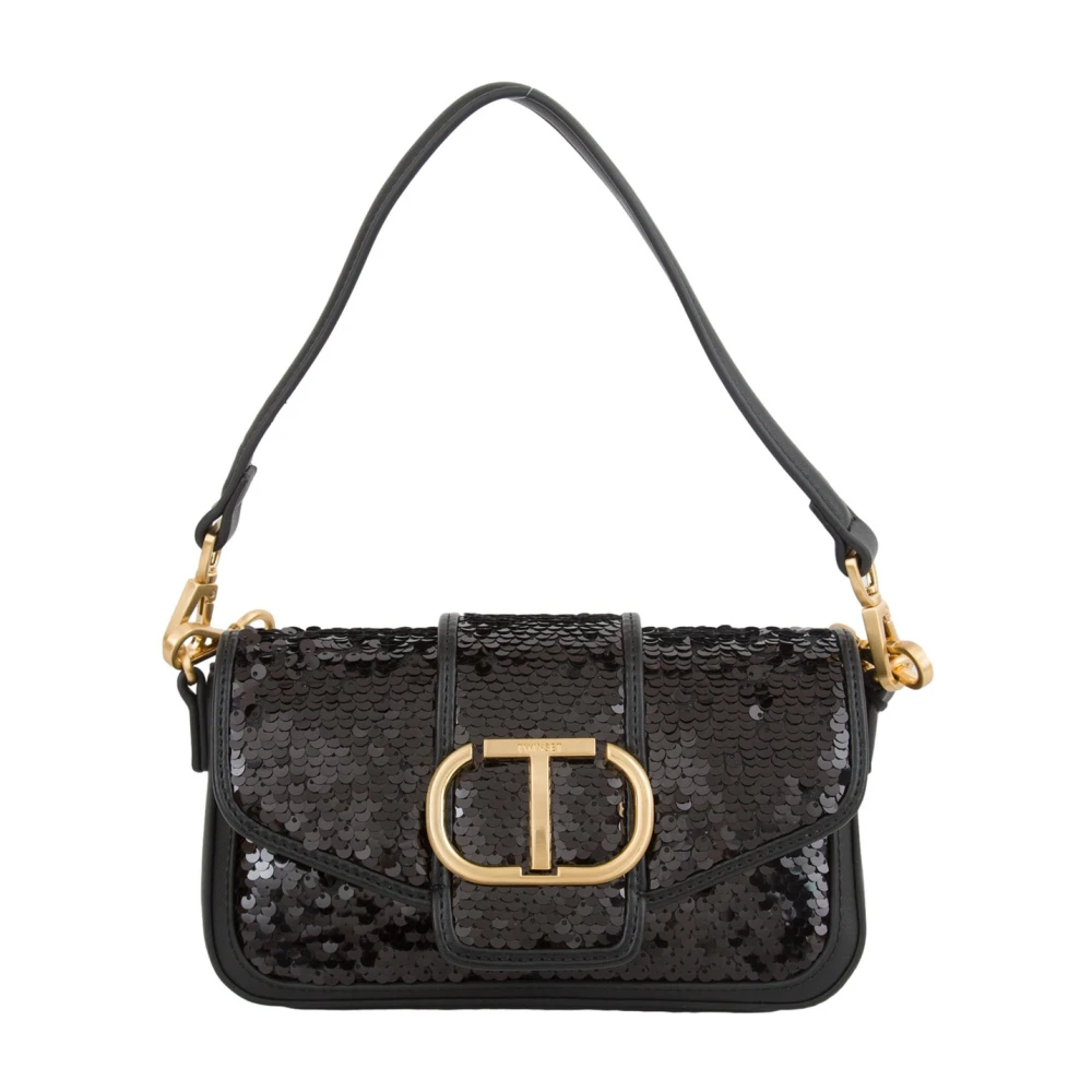 Twinset Zwarte Schoudertas Black Dames
