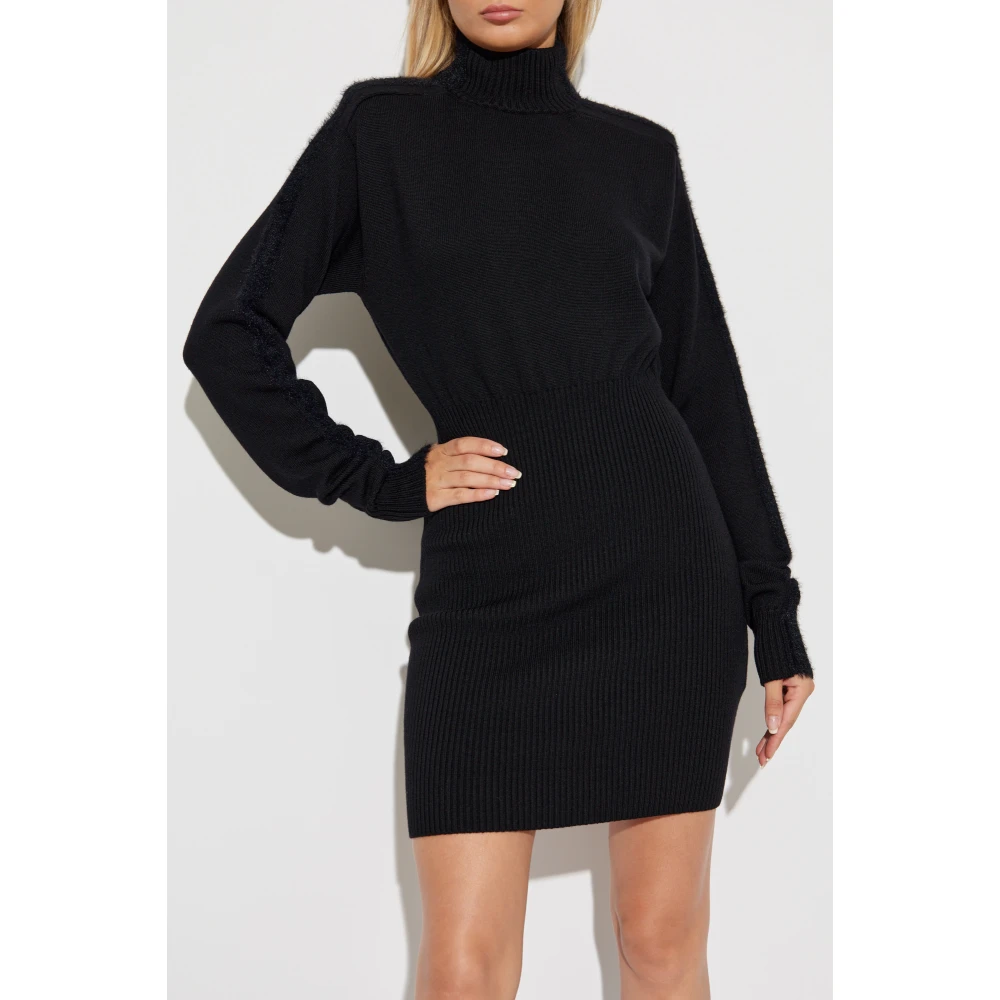 SPORTMAX Wollen jurk Black Dames