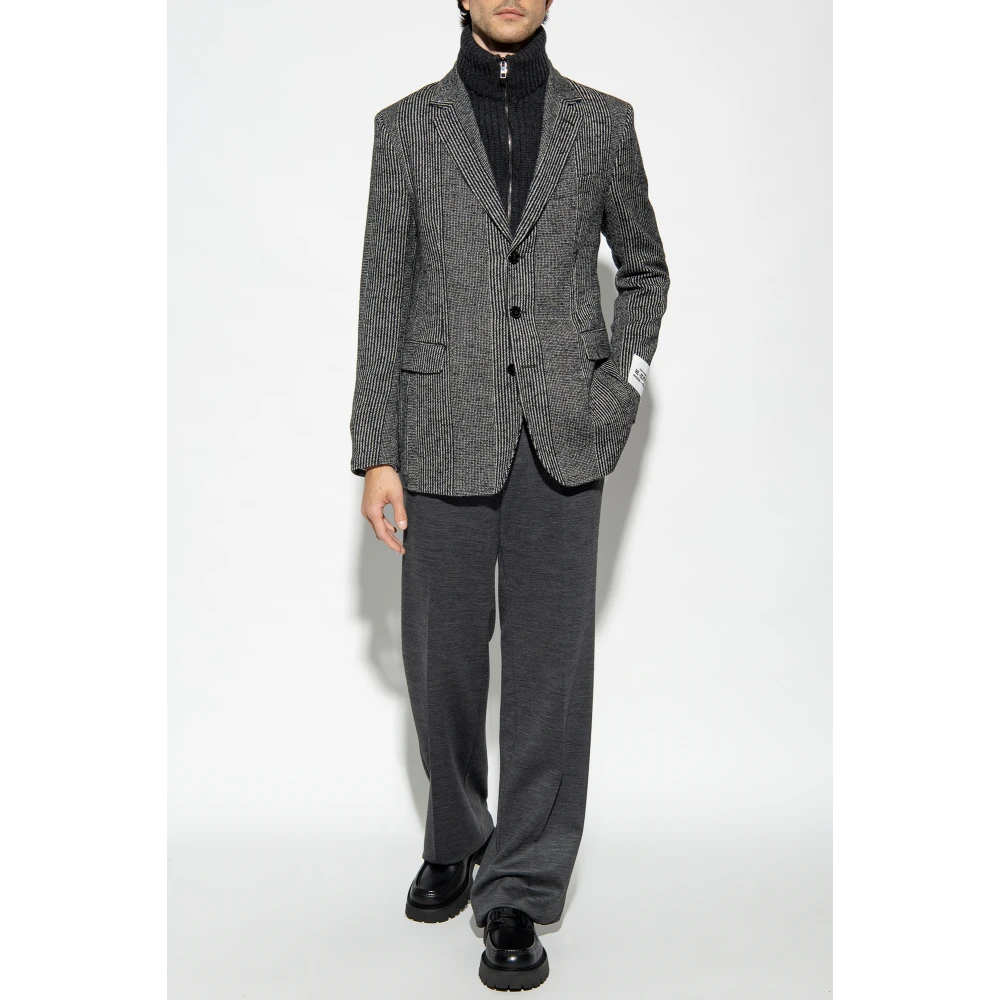 Dolce & Gabbana Plooivoorkant broek Gray Heren