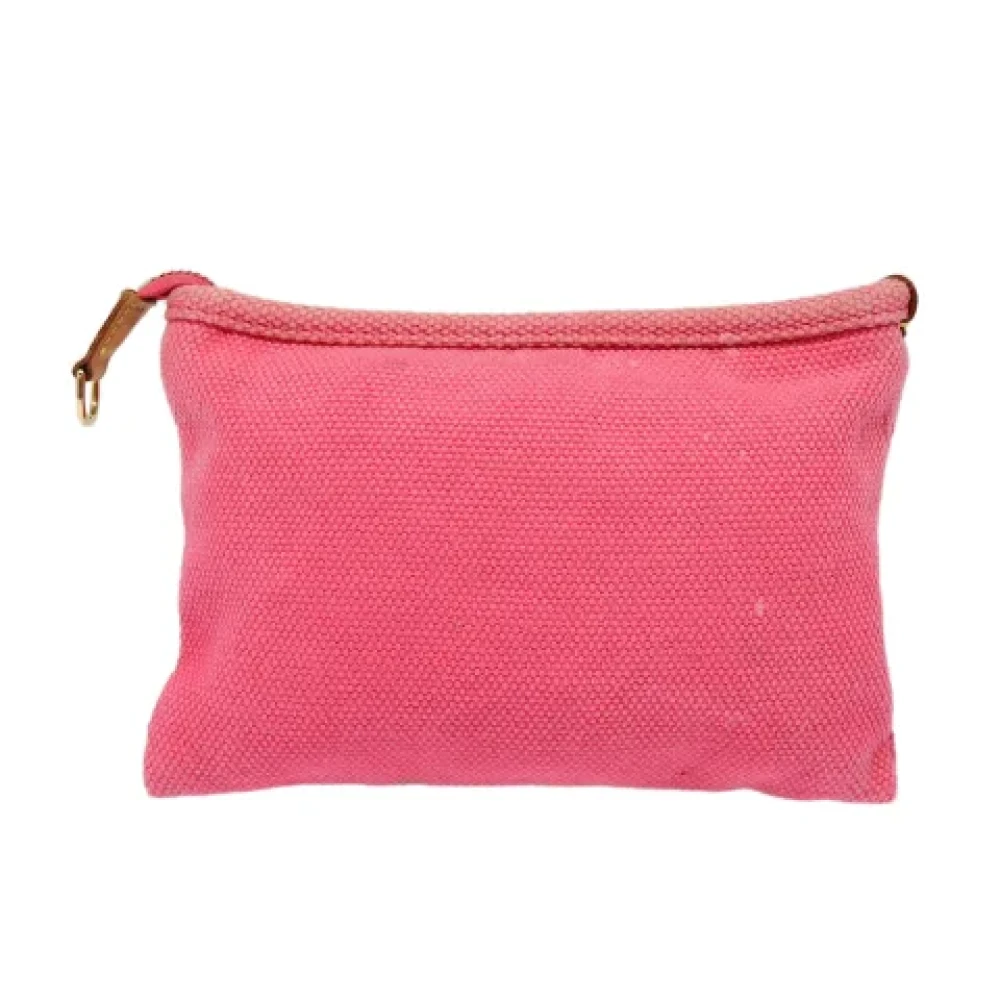 Louis Vuitton Vintage Pre-owned Canvas clutches Pink Dames