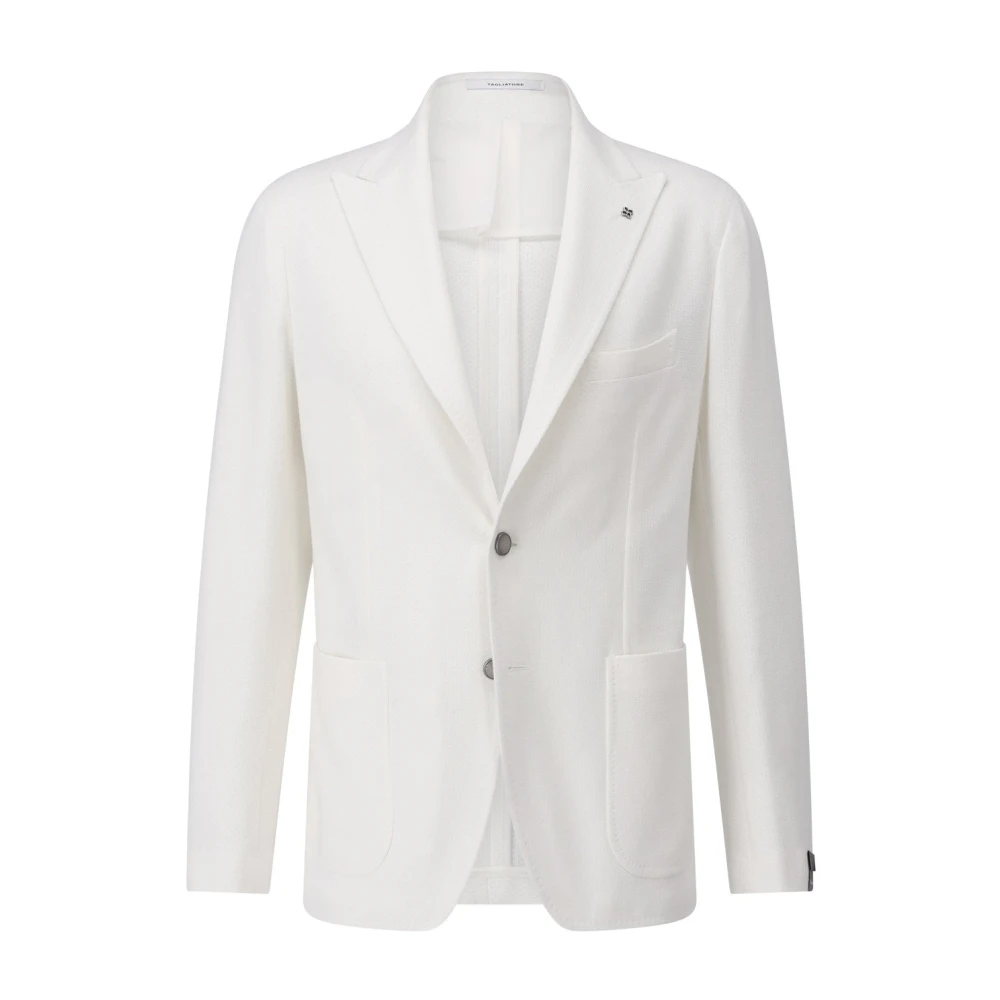 Tagliatore Dunne katoenen blazer White Heren