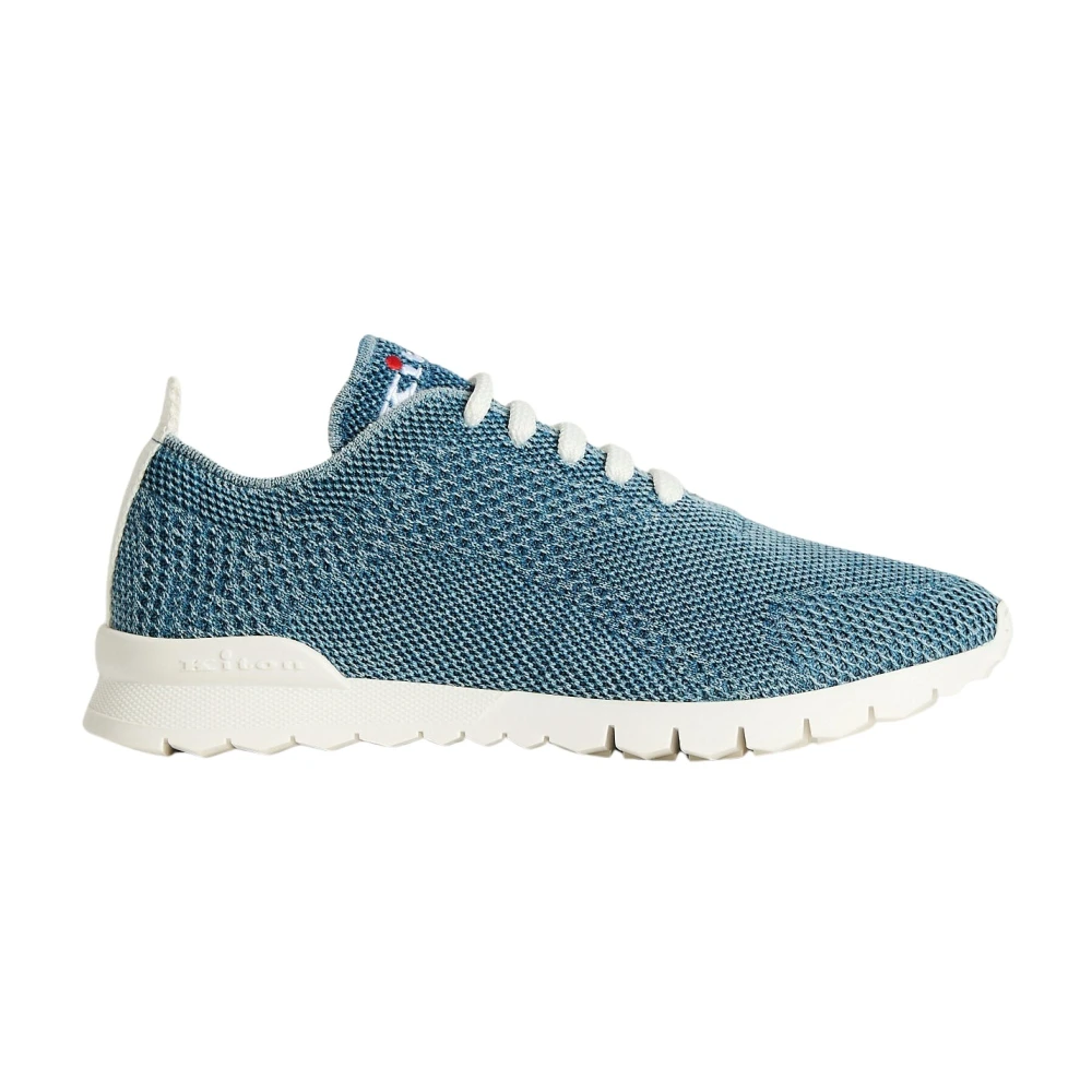 Kiton Cotton Fit Sneakers Dames Schoenen Blauw
