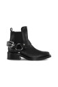 black-low-cut-biker-chelsea-boots