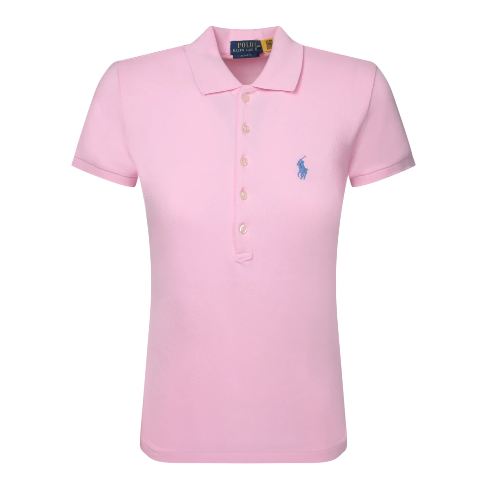 Polo Ralph Lauren Rosa Piquet Polo Tröja