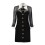 robe-noire-laine-soie-manches-longues