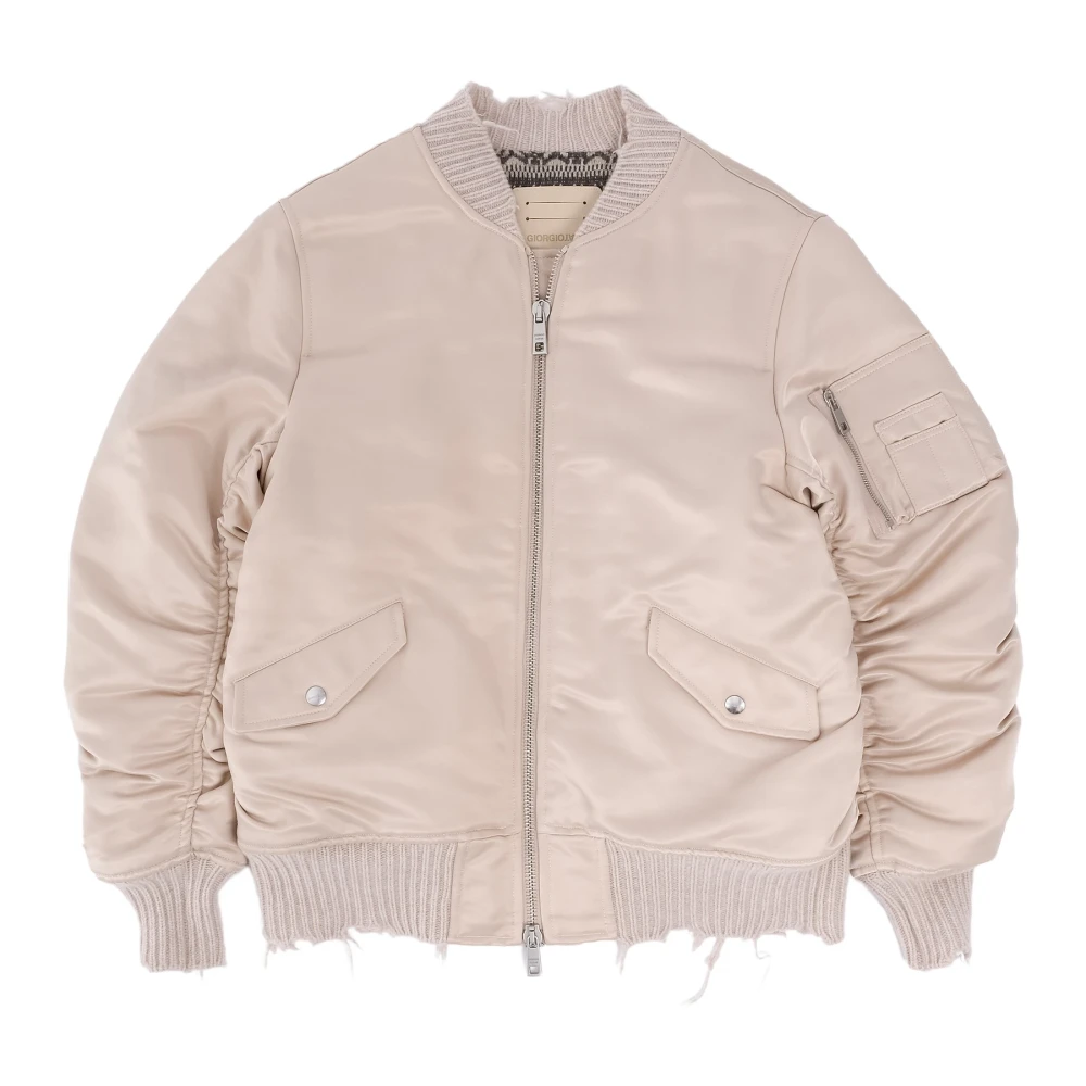 Giorgio Brato Urban Bomber Jack Beige Dames