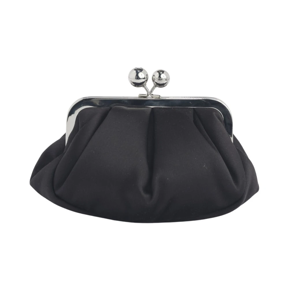 Max Mara Zwarte Satijnen Pasticcino TOM Tas Black Dames