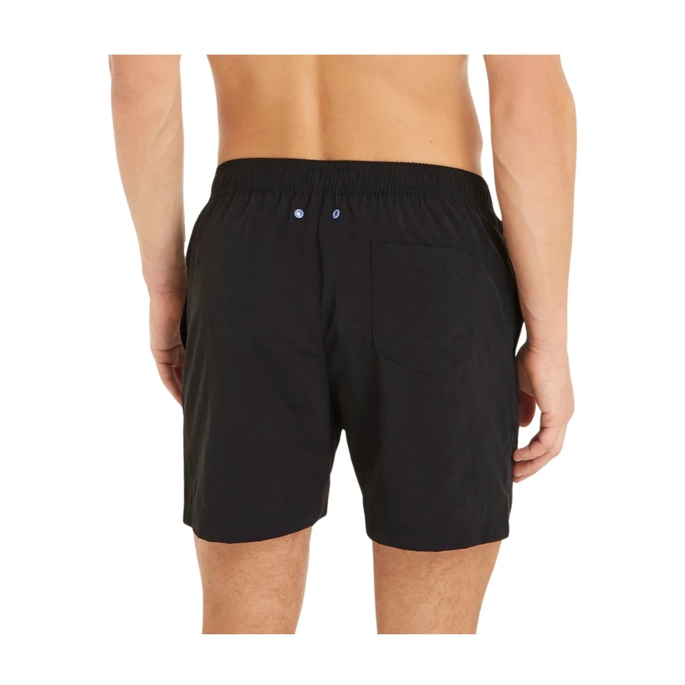 Tommy Jeans Logo Band Zwemshorts Zwart Black Heren