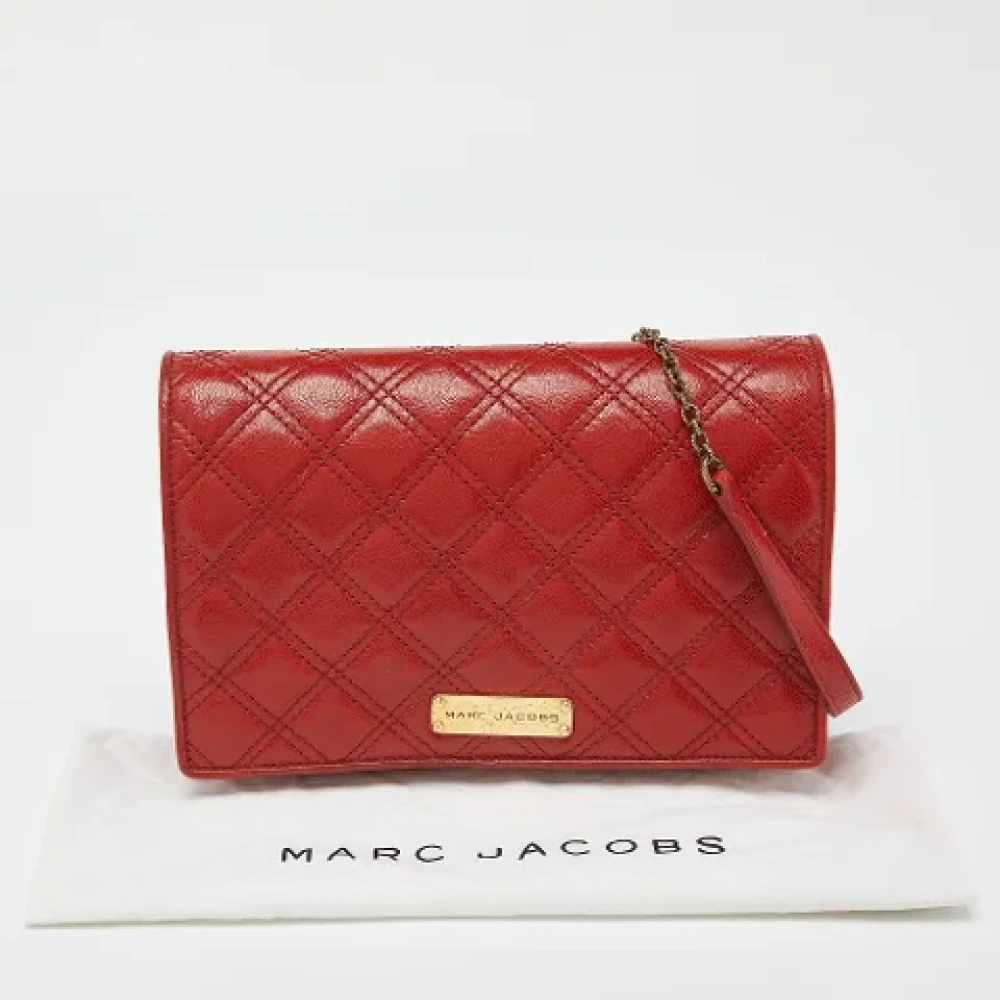 Marc Jacobs Pre-owned Leather clutches Brown Dames
