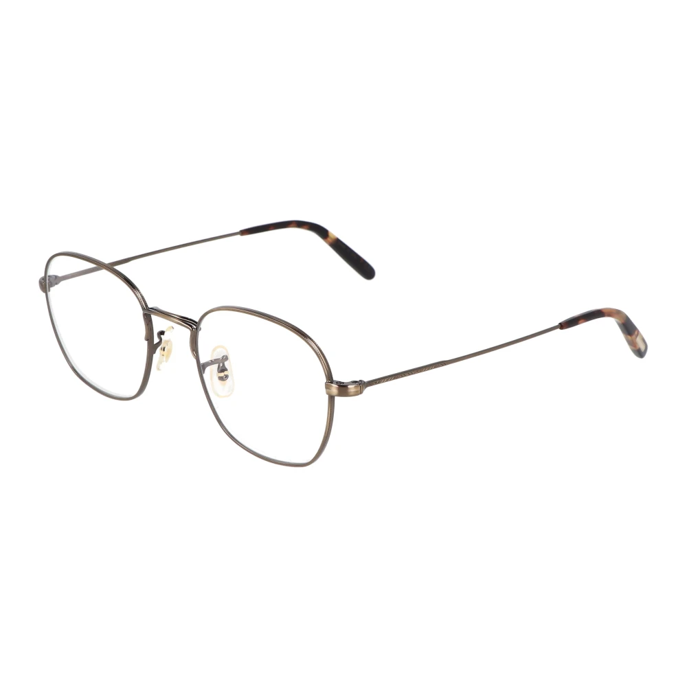 Oliver Peoples Klassieke vierkante metalen montuurbril Brown Unisex