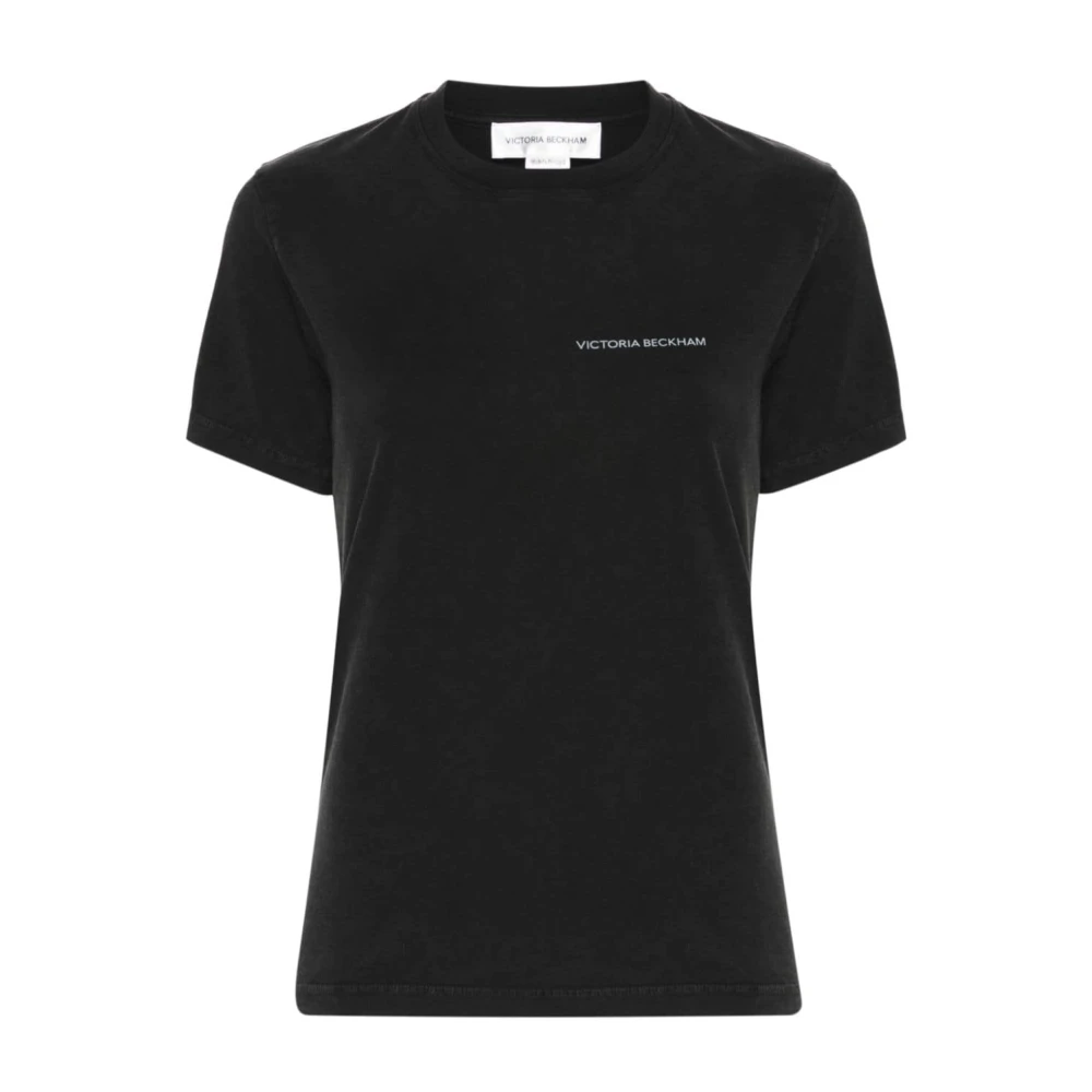 Victoria Beckham Zwarte T-shirts & Polo's voor vrouwen Black Dames
