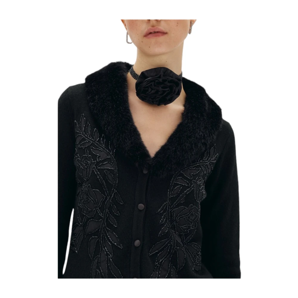 Blugirl Stijlvolle Gebreide Top Black Dames