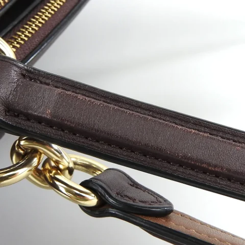 Coach Pre-owned Leather handbags Purple Dames